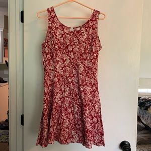 Red and white sundress